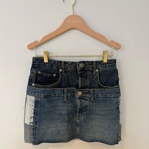 Zara Blue Denim Skirt